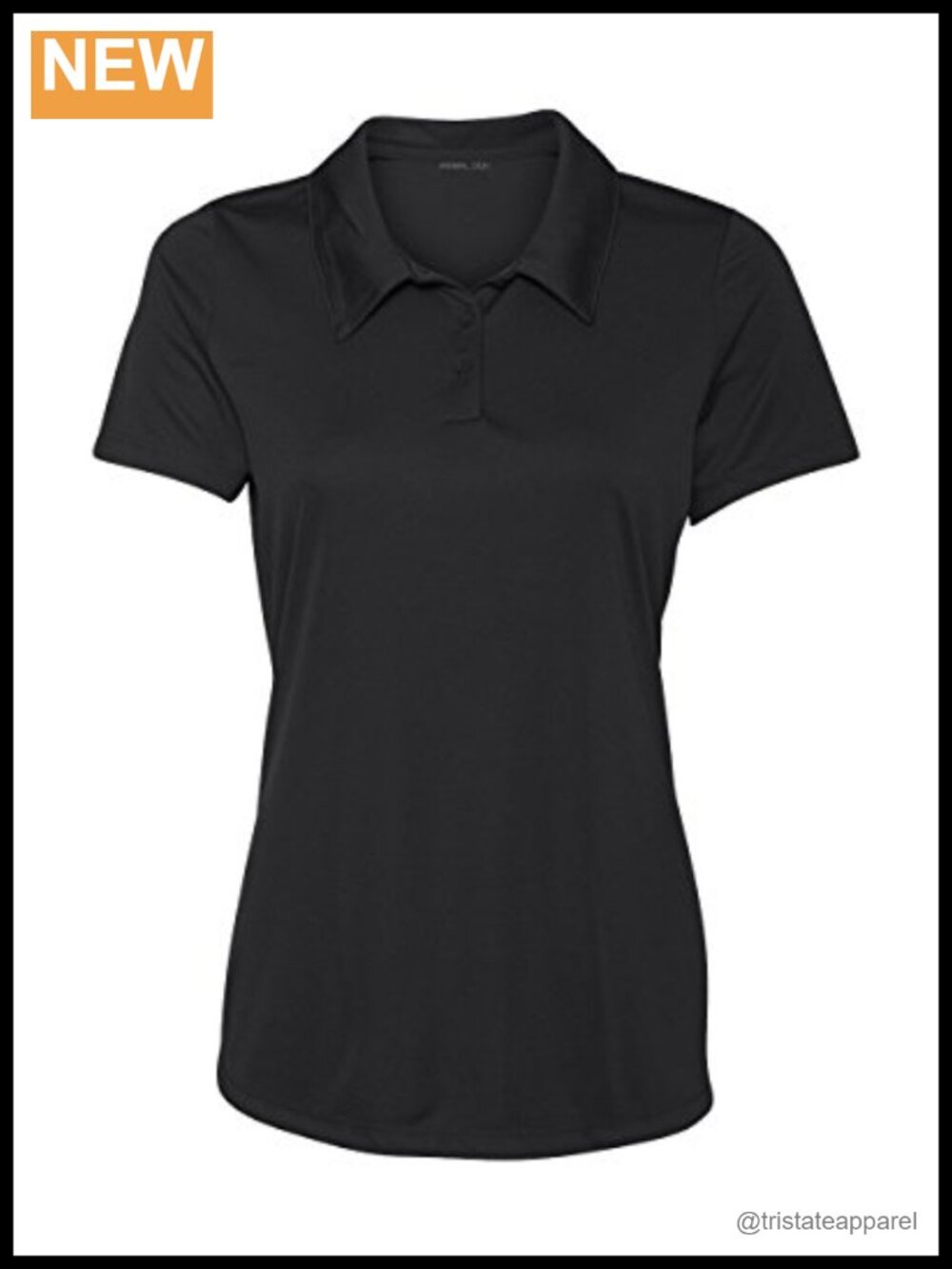 Women's Dry-Fit Golf Polo Shirt 3-Button Performance Short Sleeve